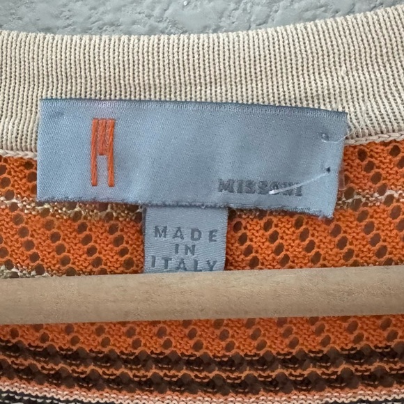 Vintage 90s Y2K Missoni Stripe Tank Dress 12 Chartreuse Crochet Knit Italy - Picture 9 of 9